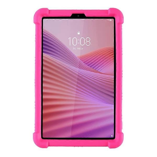 Kompatibelt för Lenovo Tab K9 / Tab One silikonskal med stativ, robust skyddsfodral Pink