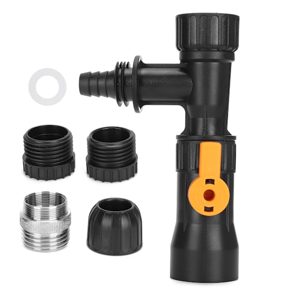 Aquarium Fish Tank Water Changer Ersättnings kranmunstycken Pump med 2 kranadaptrar