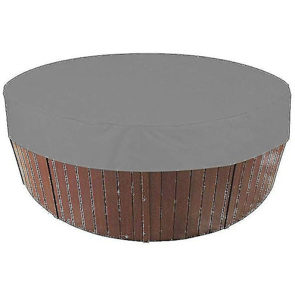 Vandafvisende Grå Udendørs Rund Spa Whirlpool Dæk 210*30CM