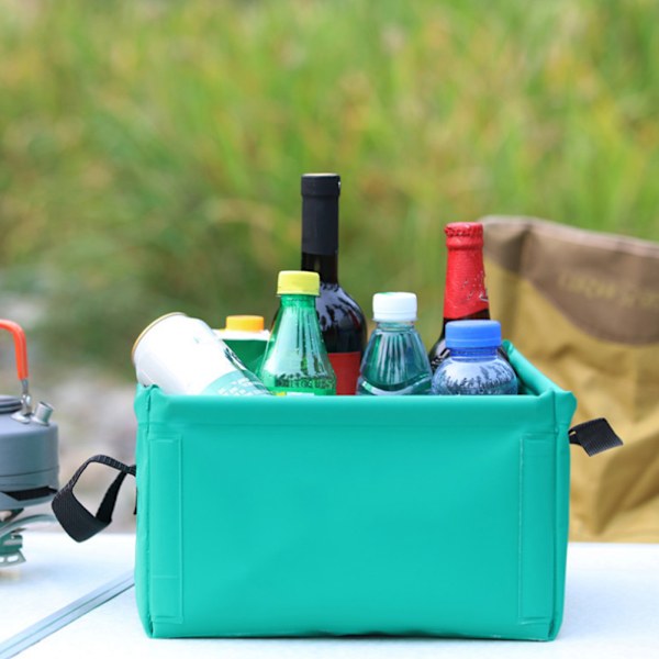 PVC Udendørs Bærbar Foldbar Sammenklappelig Stor Kapacitet Vandtæt Spand Vaskeskål til Rejser Camping Picnic