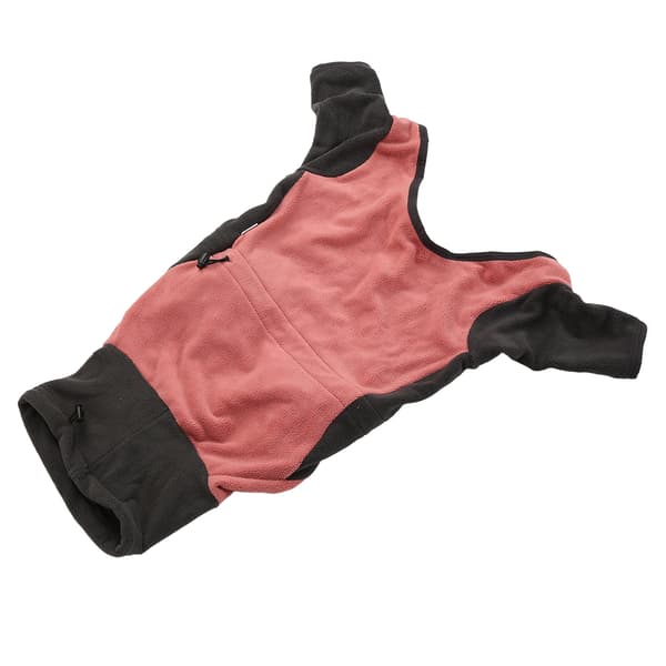 Hundjakke Hundekåpe Elastisk polyester høy hals 4-bens hundevinterklær med justerbart spenne M