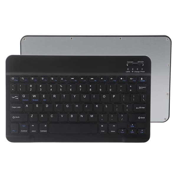 Trådløst Bluetooth-tastatur 10 tommer lett ultrabredt for Android IOS/Windows (svart)