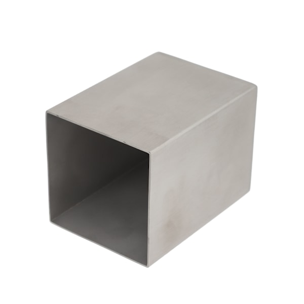 Pen Cup 304 Stainless Steel Pen Holder Thicker Durable Rectangular Pen Cup for Office Home School Desktop Silver