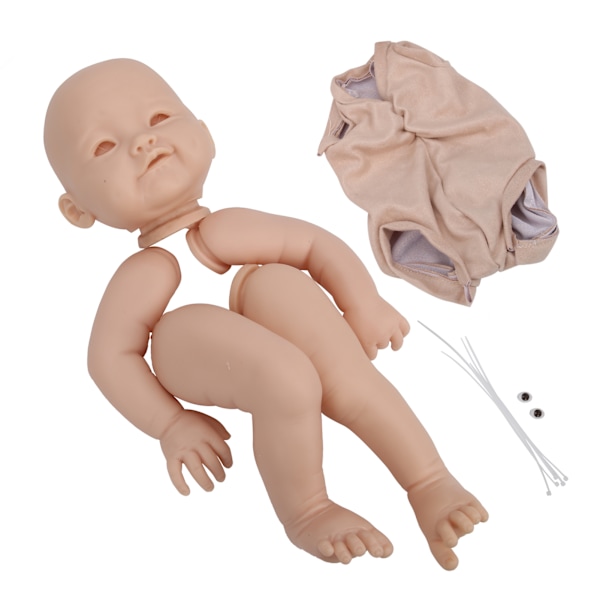 22-tums DIY Reborn Doll Set Omålad naturtrogen docka-tillbehör för Barn