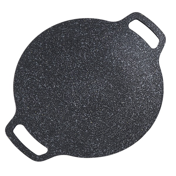 Rund grillpanna i koreansk stil i aluminium Nonstick Medical Stone Coating Grillpanna för hushållskött Fisk och skaldjur 38cm/15in