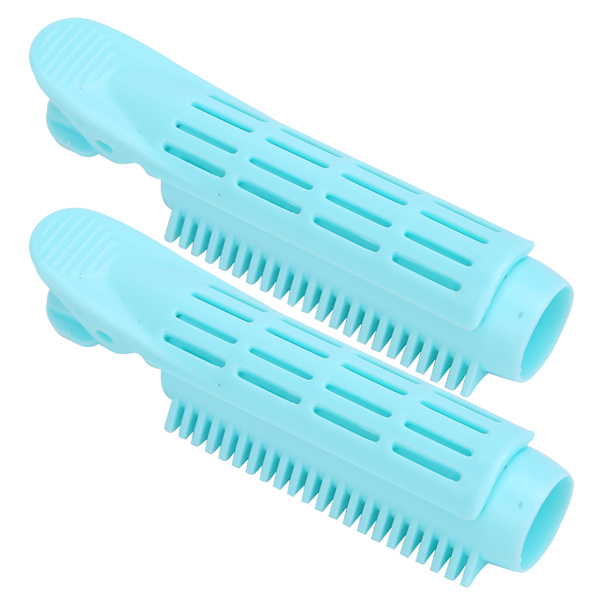 2 stk Hårklemmer Hår Volumgivende Curling Roller Naturligt Fluffy Hårklemme Styling Tool Blå