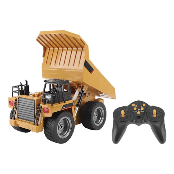Kauko-ohjattava Dumper-lelu Metalli RC Rakennusajoneuvo 1:18 2,4G 9-kanavainen täysi toiminnallinen