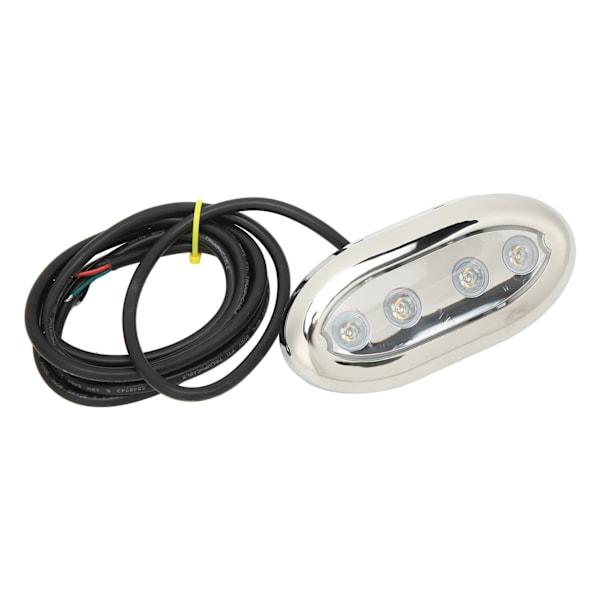 Marine undervattens LED-ljus DC 12V-24V IP68 Vattentät Universal Passform för båt Yacht Waterside RGB 8W