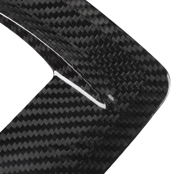 Kolfiber Center Console Växelspak Panel Cover Trim för Alfa Romeo Giulia Stelvio 17‑19