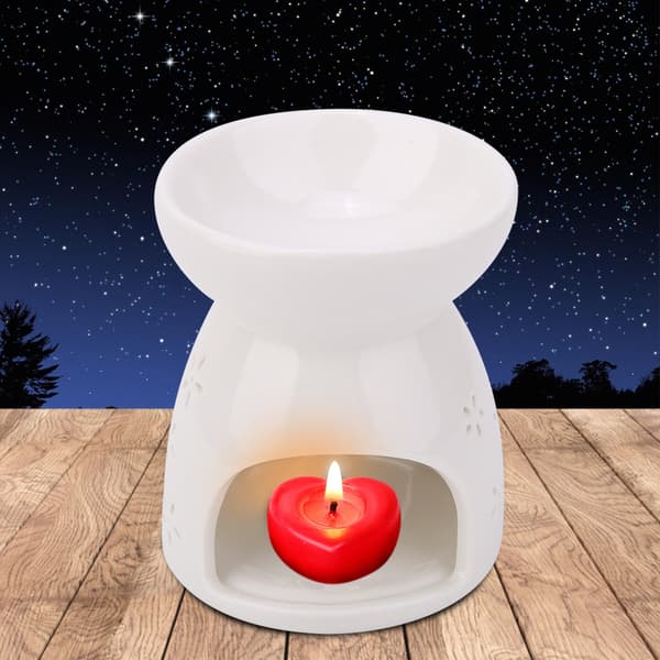 Natduftlampe Keramisk Essensolie Ovn Lys Røgelse Aromaterapi Komfur