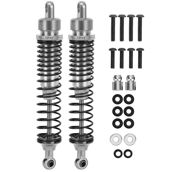 2st 108mm RC metallstötdämpare Set för HSP / RGT / Himoto / Redcat 1/10 RC CarSilver