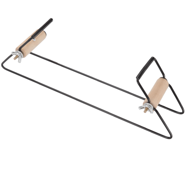 Perlevævstol DIY-produktion Håndstrikning Perlevævstol Jern Fyrretræ Metal Perlevævstol til Halskæde Bælte Armbånd Sort