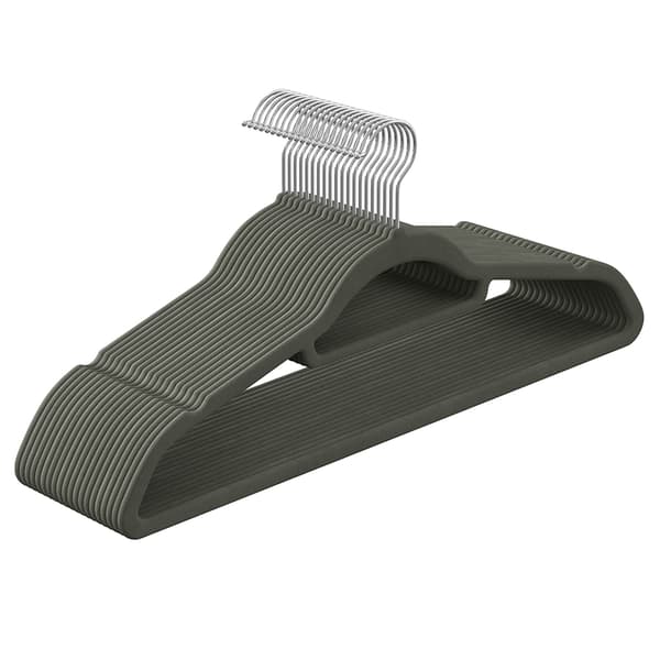 Galgar med sammet och 360° roterbar krok - 20-pack