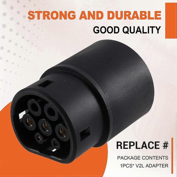 MG EV V2L Adapterkabel til MG ZS MG4 MG R, 220V Schuko Ladekontakt Musta