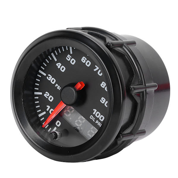 12V 2in oljetrycksmätare 0-100PSI meter 7 färger LED-skärm med sensor Universal för bil
