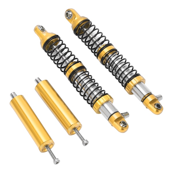 1 par forreste og bageste støddæmpere RC bilopgraderingsdele til AXIAL SCX10 1/10 fjernstyret bil Guld