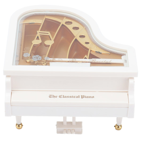 Musikkasse Mini retro klassisk piano roterende trekantet musikkasse for hjemmeborddekorasjon pyntgave