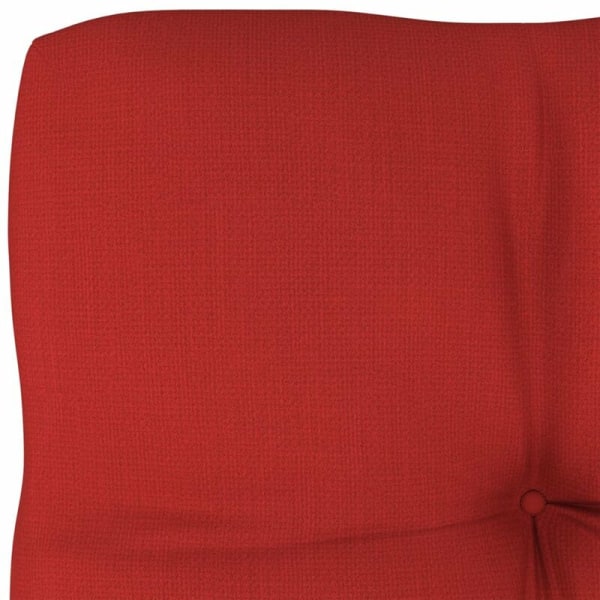 Rød palle sofapute 60x60x12 cm