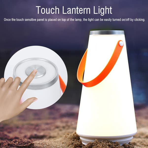 Portable Wireless Table Lantern Lamp USB Rechargeable Night Light for Outdoor Emergency Camping