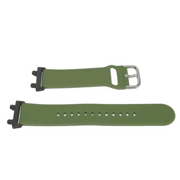 Mjukt silikonarmband Justerbart ersättningsband Tillbehör Passar för Amazfit T Rex 2 Smart Watch OD Grön