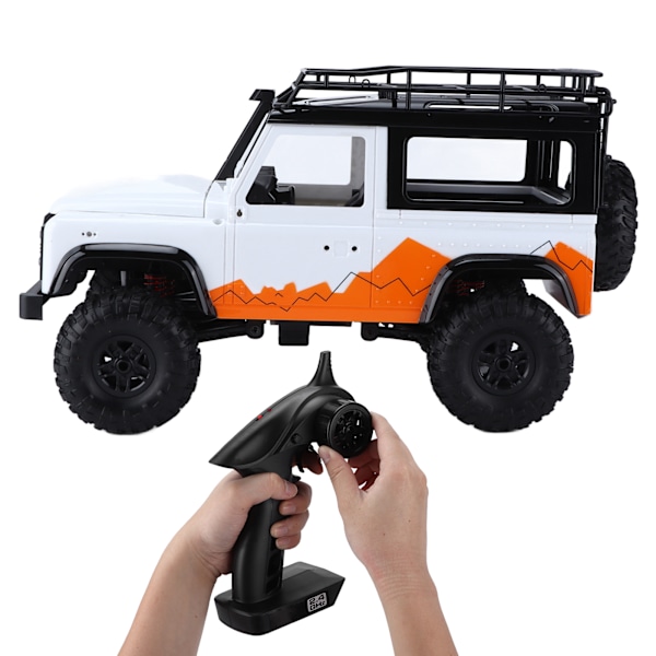 MN-99 4WD 2.4G RC Off Road Bil med LED-lys Ingen Signalinterferens Simulering RC Off Road Bil blanche