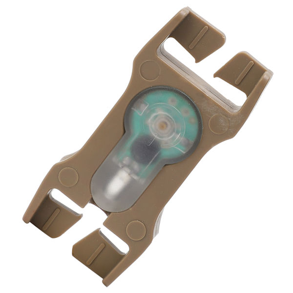 Utomhus Mini Survival Light IPX8 Vattentät säkerhetssignallampa för 2,5 cm Bredd StrapMud Färg Bas Lila Light