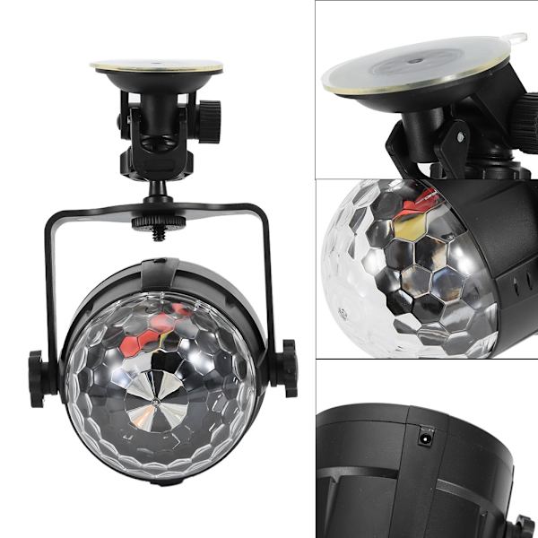 Mini DJ Club Disco KTV Party Bar RGB Multicolor LED Lampe Kugle Projektor Scene Lys