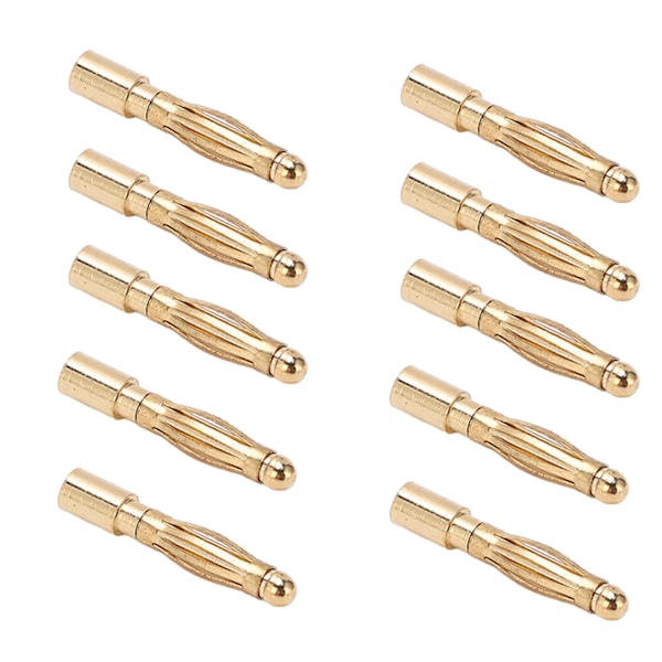 2,0 mm Bullet Banana Connectors Ren koppar Nickelpläterad Bullet Banana Connectors för linjeplugg