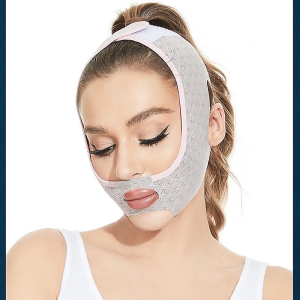 Beauty Face Sculpting Sleep Mask, V-linjan kohottava kasvovyö leukahihna, naisille ja miehille kiinteyttävä ihoa ehkäisevä löystymistä