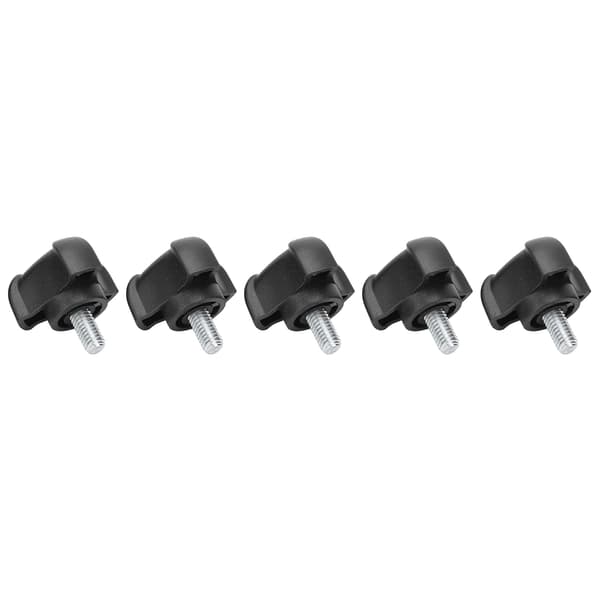 5 st M6-10 mm Triangle Head Hand Clamping Nuts Knob Hand Grip Thumb Screw