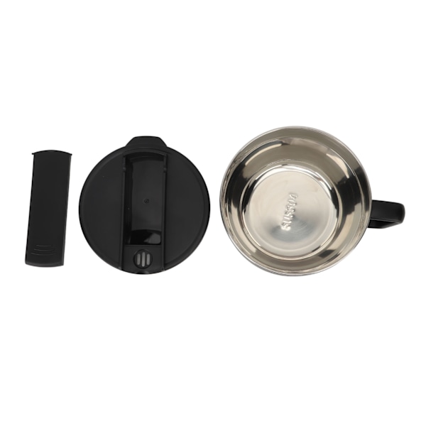 Nuddelskål med pinde og Spork 1200ml 304 rustfrit stål Bærbar Ramen Spisekål med låg til kontor