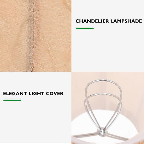 Små clips-skærme Bølgeformede lamper Tilbehør til stueloftslampe 3 dele Multi Multi 13X13X11.5CM