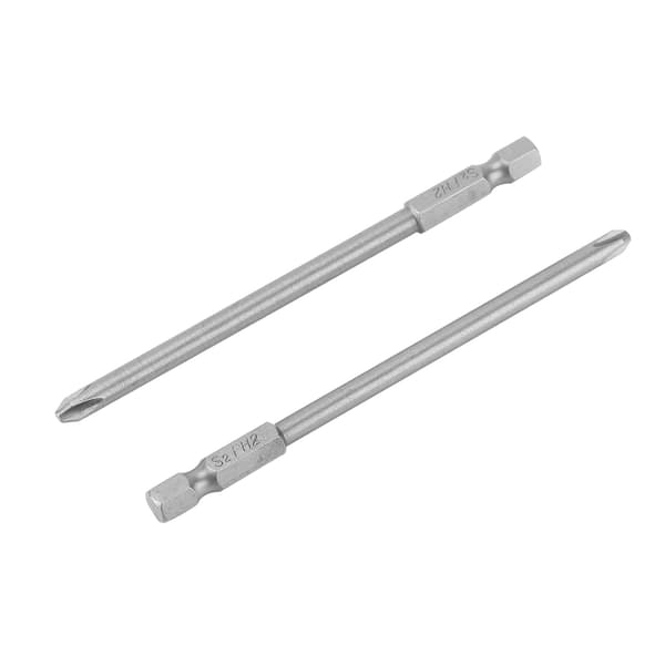 10 stk. S2 Stål Krydshoved PH1 PH2 Skruetrækkerbitsæt 1/4 tomme Hex Skaft 100 mm