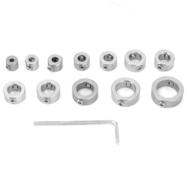 Rustfrit stål bor bitsæt 12 stk 3-16 mm dybdestopring