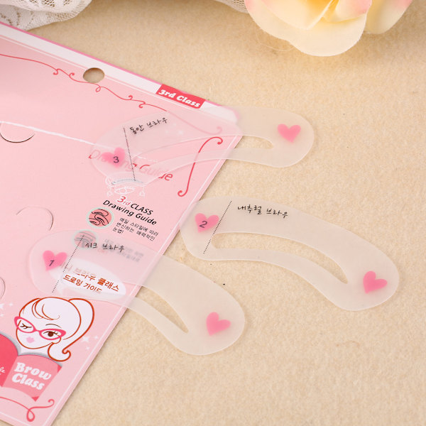 3 kpl Magic Eye Brow Class Ritguide Kulma Stencil Kort Apulainen