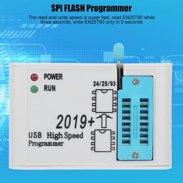 EZP2019 Høyhastighets SPI FLASH USB 2.0 12MBPS Kompakt Programmeringsstøtte