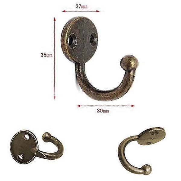 kpl retro hattukoukut oviripustin seos 35 x 30 mm - Bronze