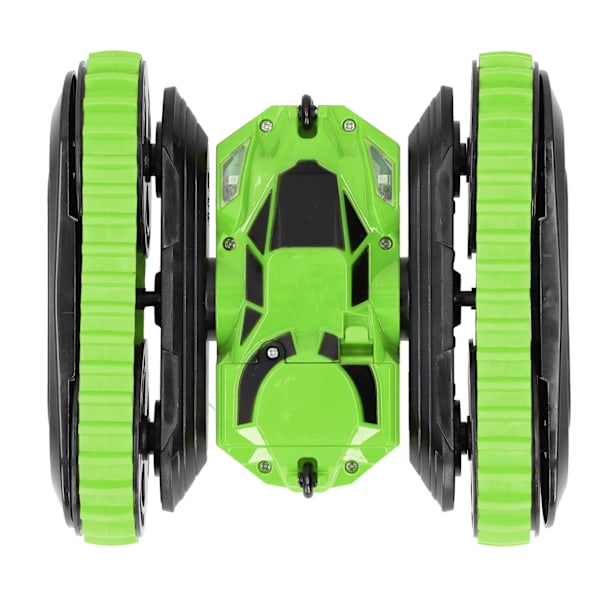2 i 1 dobbeltsidig fjernkontrollbil høyhastighets 360 graders roterende RC Stunt Car Grønn