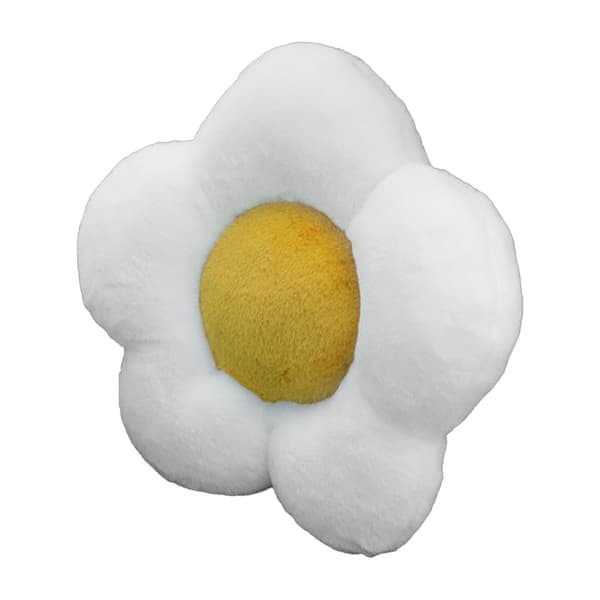 Car Back Cushion Seat Plush Non-slip Cute Warm Keeps Car Accessories Frangipani Pattern