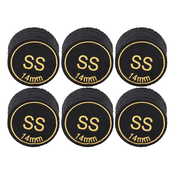 6 stk Pool Cue Tips Professionel Multi Layers Billard Pool Cue Tips Udskiftning til Pool Cue og Snooker 14mm SS