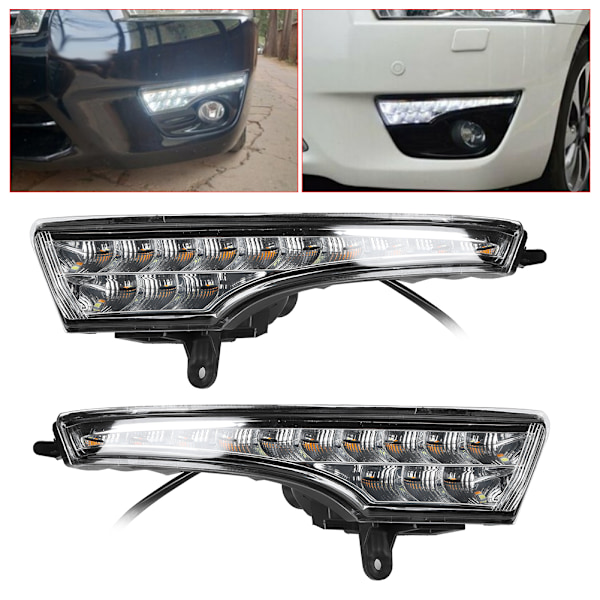 2 stk LED Dagkørelys Blinklys Dobbelt Farver Passer til Nissan Altima 13-15