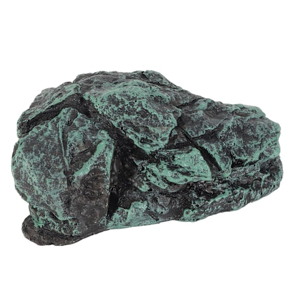Reptilstein Skjulested Hule Simulering Realistisk Sikker Komfortabel Harts Stein Gjemmested for Terrarium Dekorasjon