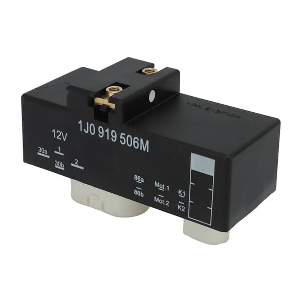 Kølerblæserrelæ 1J0919506M 12V Regulator Køling Kølervæske Blæserstyreenhed til A3 S3