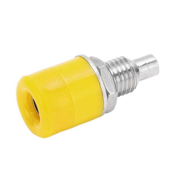 20 kpl 24.070 4 mm paneeli Bananiliitäntä Kupari Naarasadapteri Nikkelillä päällystetty Banana Jack elektroniikkalaitteille Keltainen
