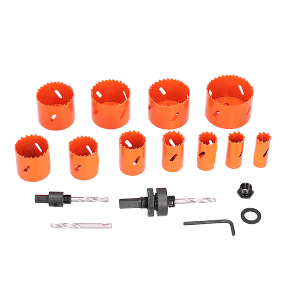 17 st Hålsåg Bi metallskärare Höghastighets stålborr 3/4in till 2‑1/2in Set Kit