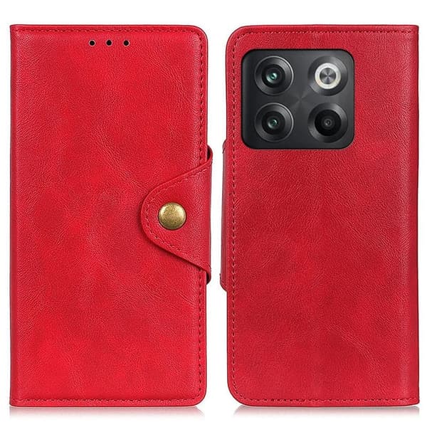 Alpha læder OnePlus Ace Pro / OnePlus 10T etui - Rød Röd red