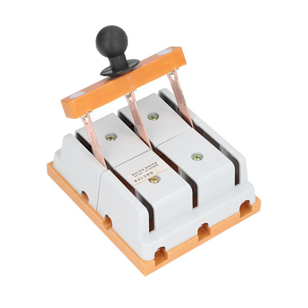 380V 100A Knife Switch 3-Pole Double Throw Knife Disconnect Switch Flame Retardant Electrical Switch