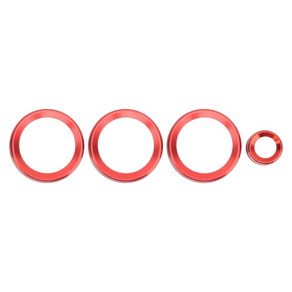 4 stk. A/C Knotte Ring Trim Volumjustering Dekor Passer for Range Rover Evoque 2012-2018 Rød