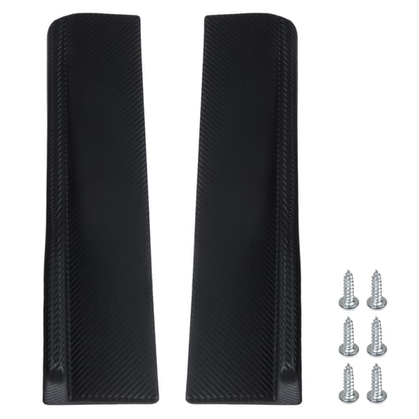 2 stk Bakre Sideskjørt Vinglets Karbonfiber Stil Universal Bil Lip Side Winglets Utvidelse Spoiler