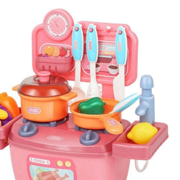 Børns Køkkenlegetøj Plast Pædagogisk Børns Køkkenudstyr Legesæt Madlavningslegetøj Fødselsdagsgaver Rosa